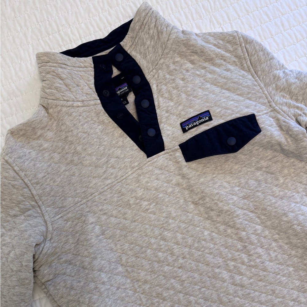 Women’s Patagonia-  Quilted 1/4 Snap Sweater